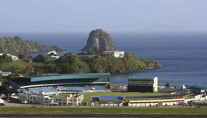 Arnos Vale Stadium in St. Vincent & the Grenadines.